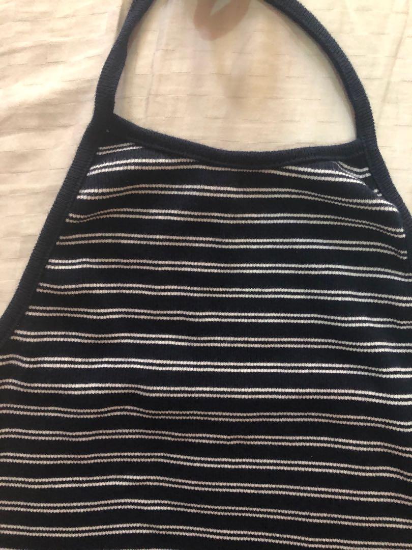 Brandy Melville Striped Laura Halter, Women's Fashion, Tops, Others Tops on  Carousell