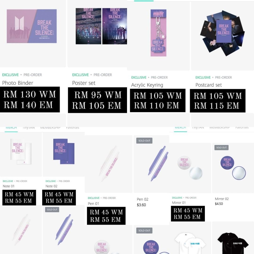 Bts X Break The Silence Official Merchandise K Wave On Carousell