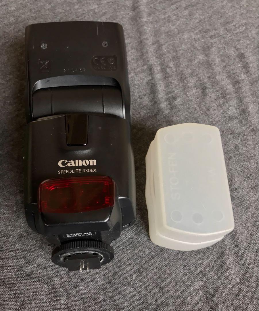 Canon Flash Speedlight EX430 (Category: Flashes) located in Makati City. Submitted by alimak (Listing ID 1035367566, Image 1). Description: No issues. In good working condition. Comes with Stofen diffuser..