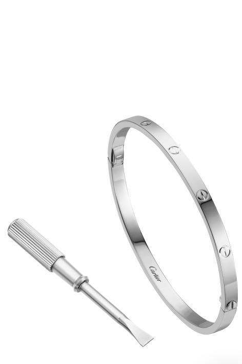 White gold hotsell cartier bracelet