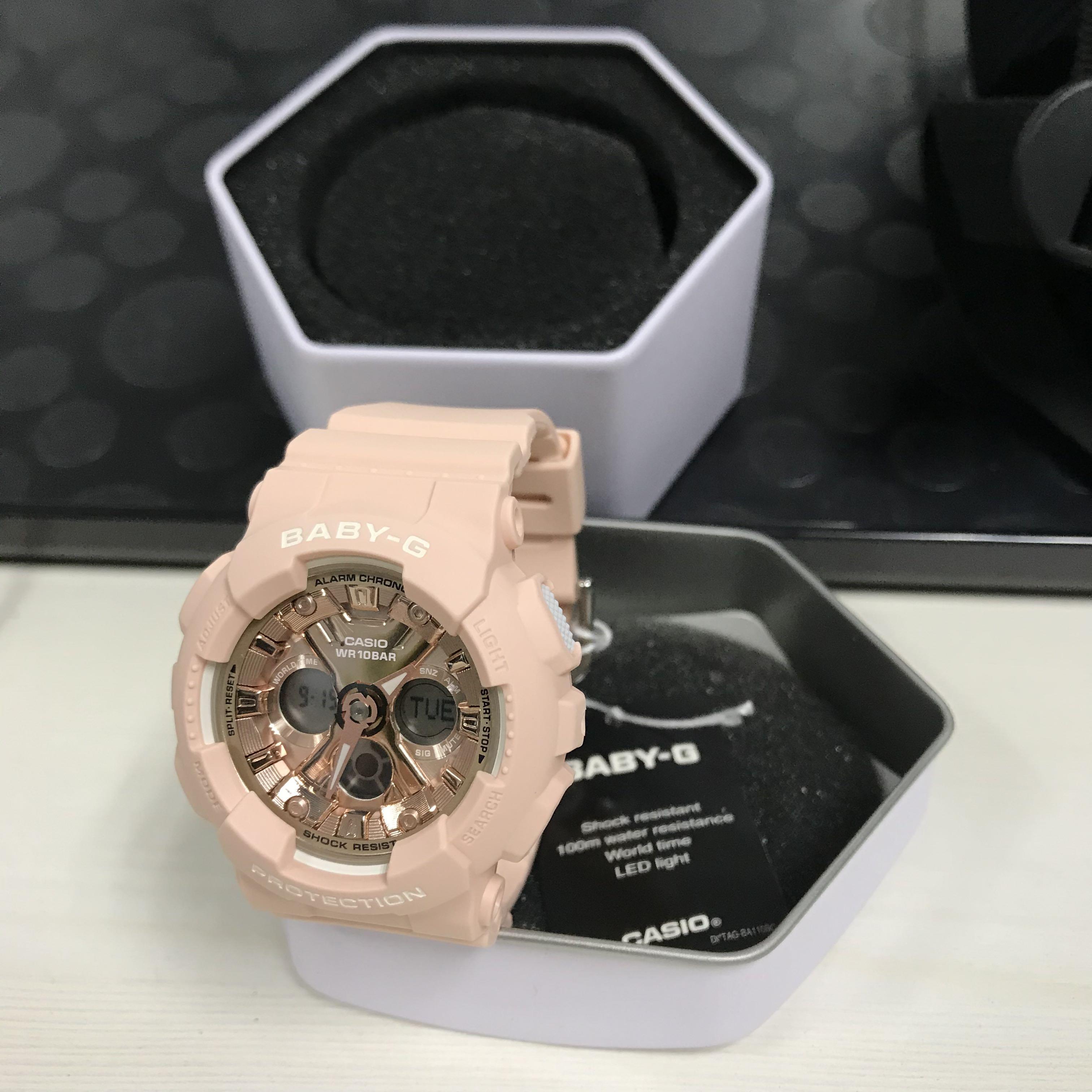 Baby g pink rose gold outlet