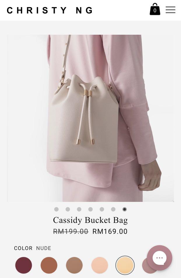Cassidy Nude Bucket Bag - ShopperBoard