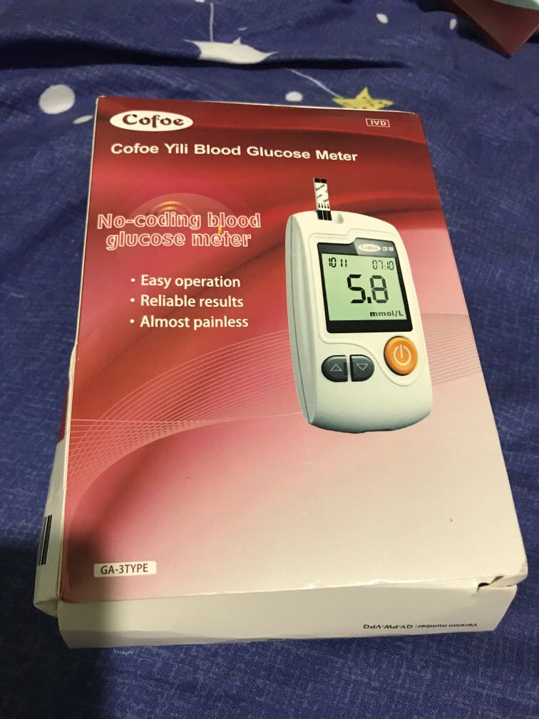 Cofoe blood glucose meter, Health & Nutrition, Health Monitors