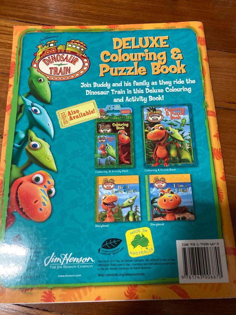 Dinosaur train deluxe colouring and puzzle book, Hobbies & Toys, Books