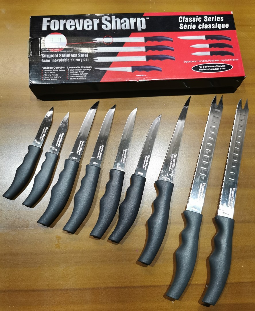Forever Sharp knife set. 68.00 in stores - household items - by