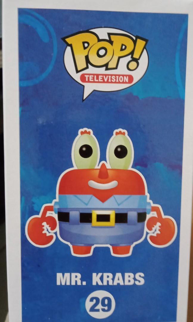 Funko Pop Mr. Krabs – Bob L'éponge – Figurine 2013 Authentique (emballage Ouvert)