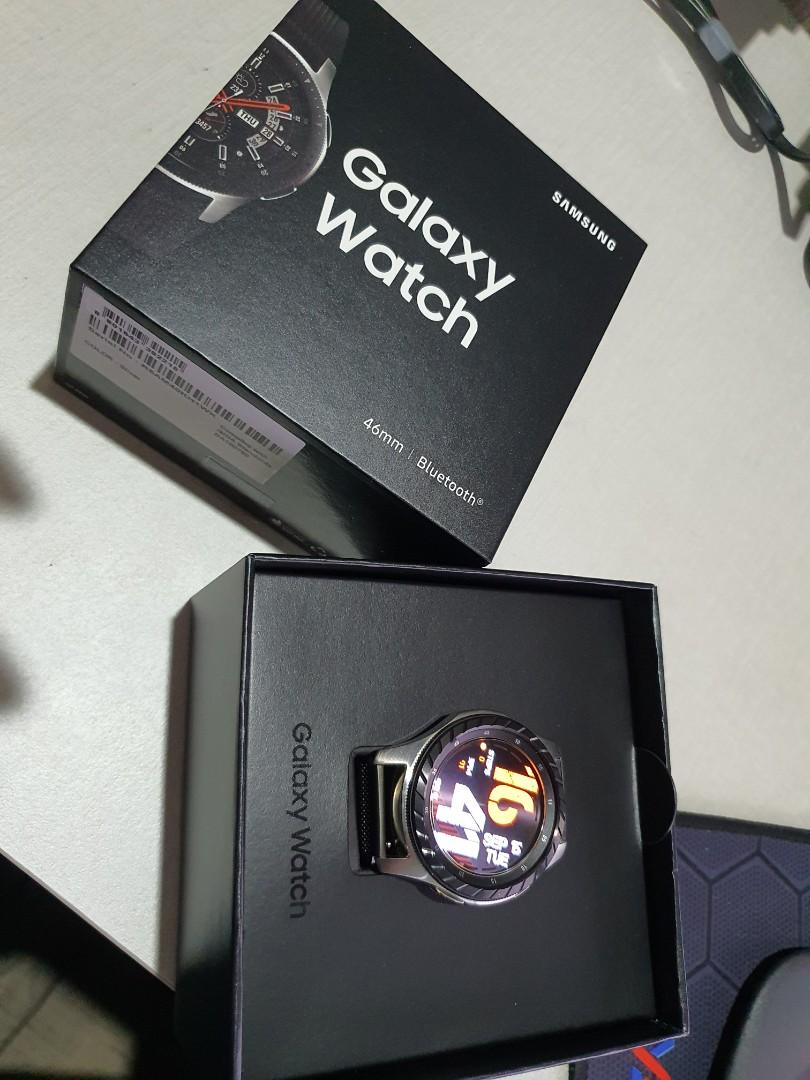 Galaxy Watch 46mm BT Silver, Mobile Phones \u0026 Gadgets, Wearables \u0026 Smart  Watches on Carousell