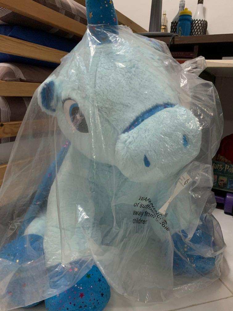 giant fluffy unicorn toy