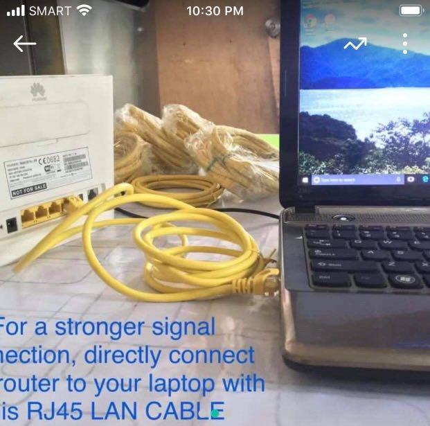 Globe Broadband MF283+ wifi. With FREE LAN Cable, Computers & Tech
