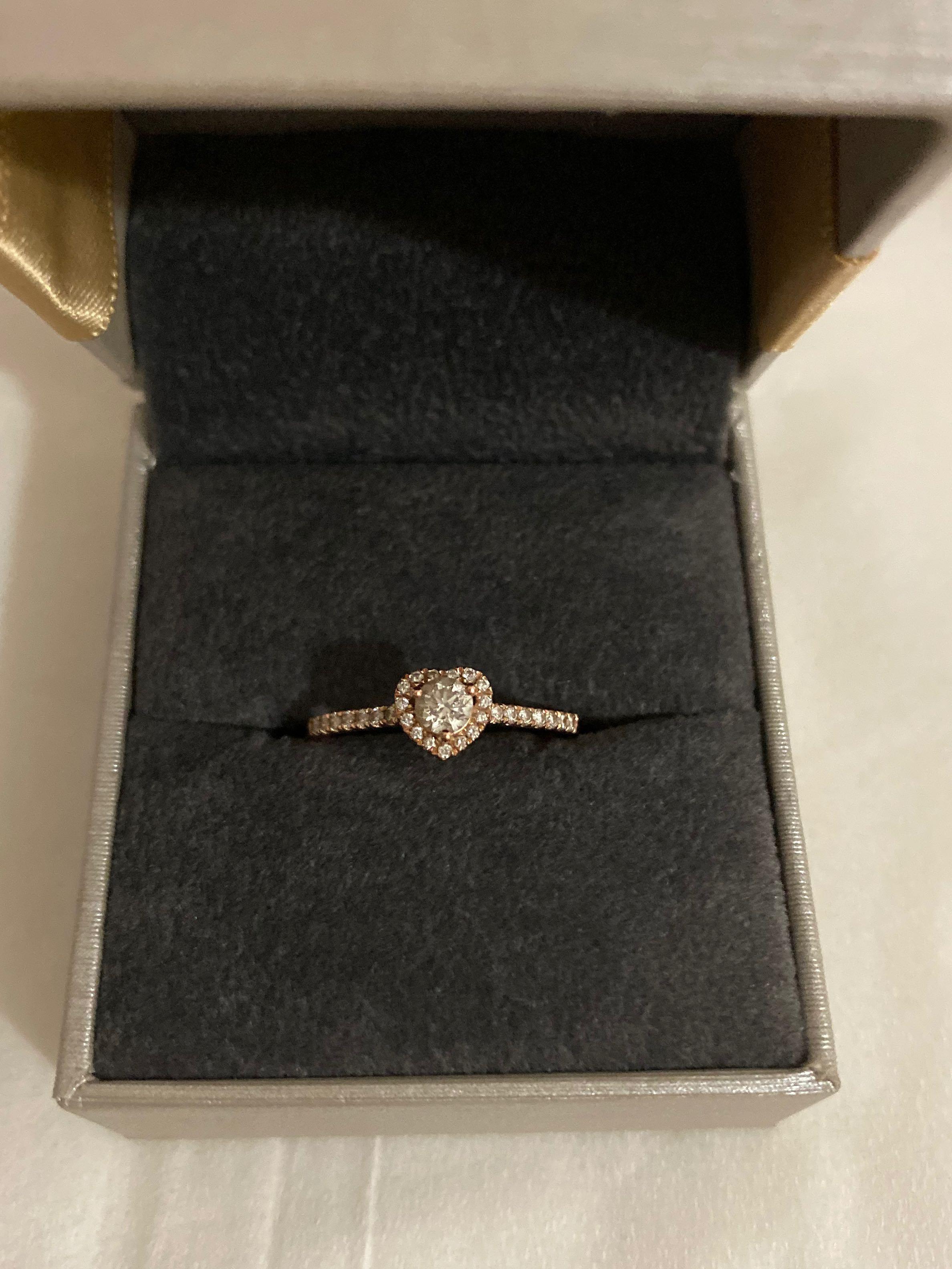 Gold deals heart diamond