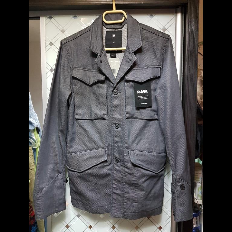 G star Raw Vodan Worker Overshirt in Dust Denim