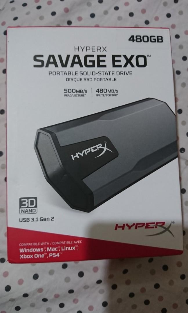 HyperX Savage Exo (Category: Mouse & Mousepads) located in Butuan. Submitted by mcltr (Listing ID 1035346774, Image 1). Description: Portable SSD 480 gb Usb 3.1 Type - C Read: 500 mb/s Write: 480 mb/s Condition: Barely Used 9.5/10 RFS: upgrade Additional pics will be provided for sure buyer..