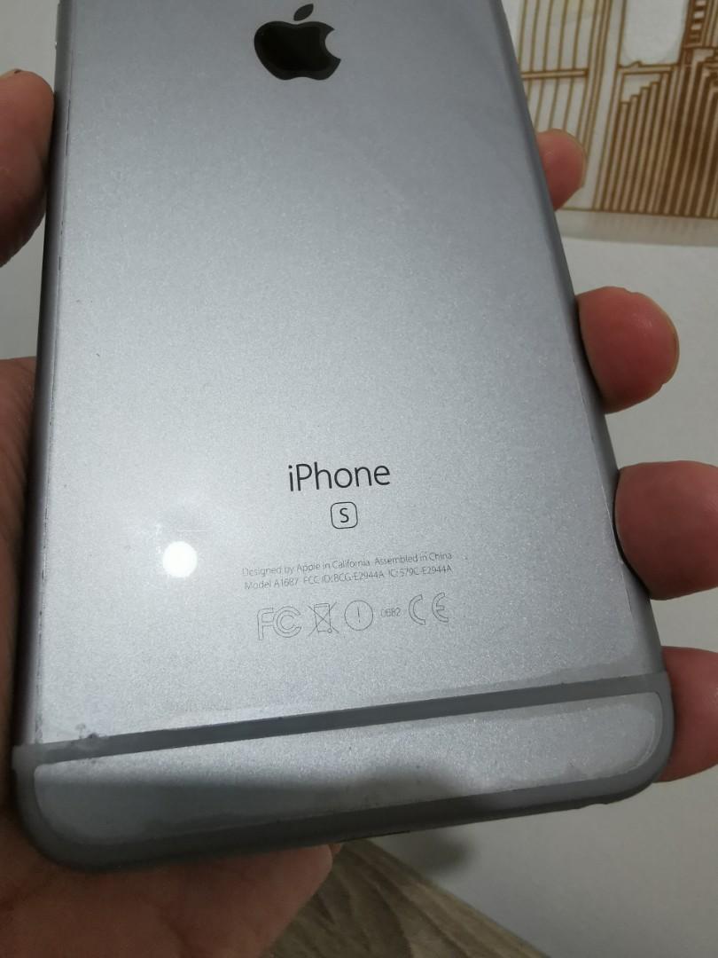 iPhone 6S Plus FU (Category: iPhone 6 Series) located in Pasig City. Submitted by mca2019 (Listing ID 1035424150, Image 2). Description: Globe locked ok pa ang battery nya tumatagal pa NO issue With case and charger.