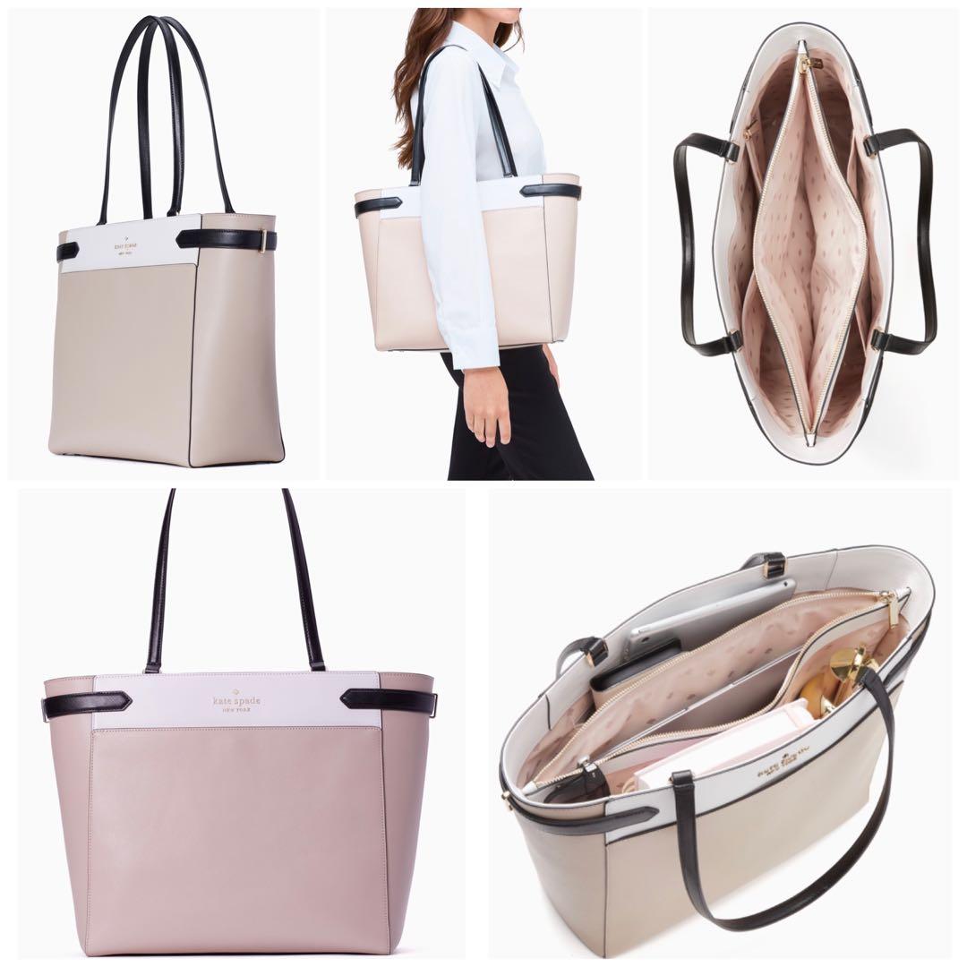 staci colorblock laptop tote