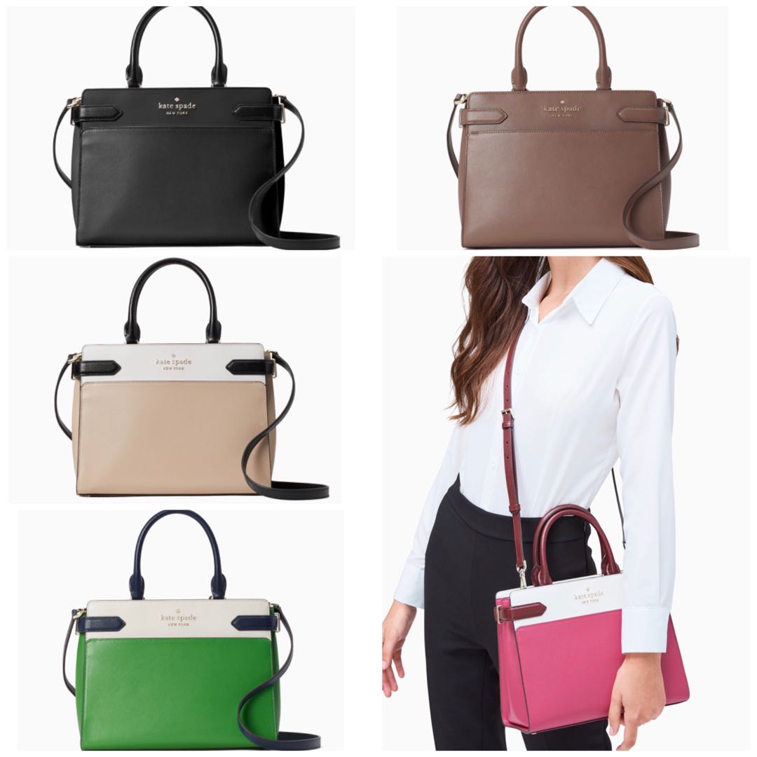 kate spade new york staci medium saffiano leather satchel purse