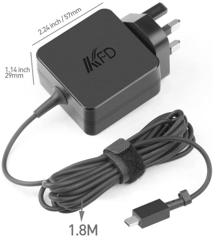 KFD 12V 2A 24W Laptop Charger for Asus Chromebook, Computers & Tech ...