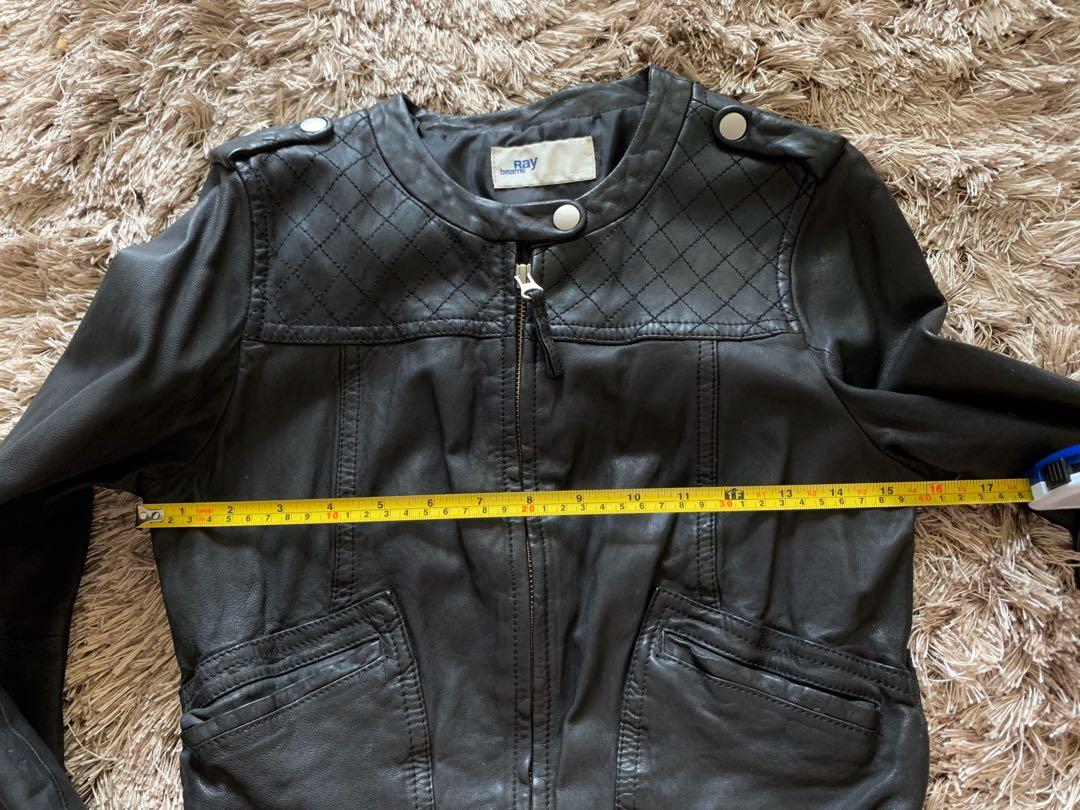 Leather Jacket(Ray Beams), 女裝, 外套及戶外衣服- Carousell