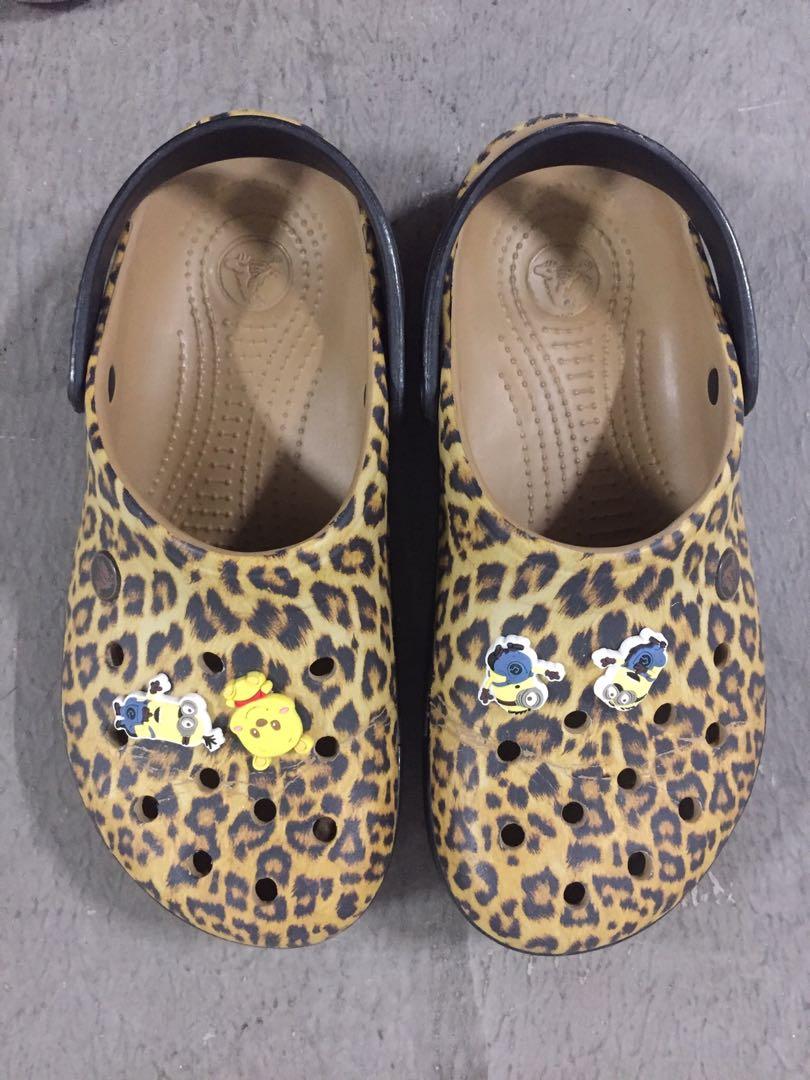 cheetah crocs on sale