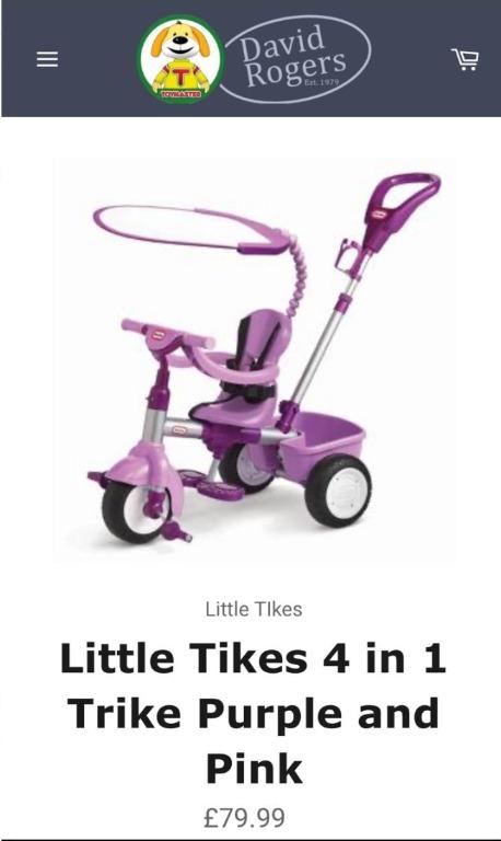 little tikes 4 in 1 trike purple