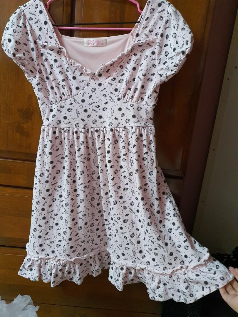 tralala pink dress  Tralala pink tartan milkmaid mini dress  price; SOLD  (in CM) size  s-m  bust - | length