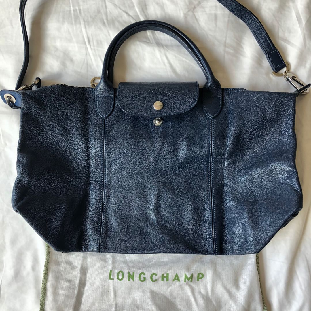 longchamp cuir medium size