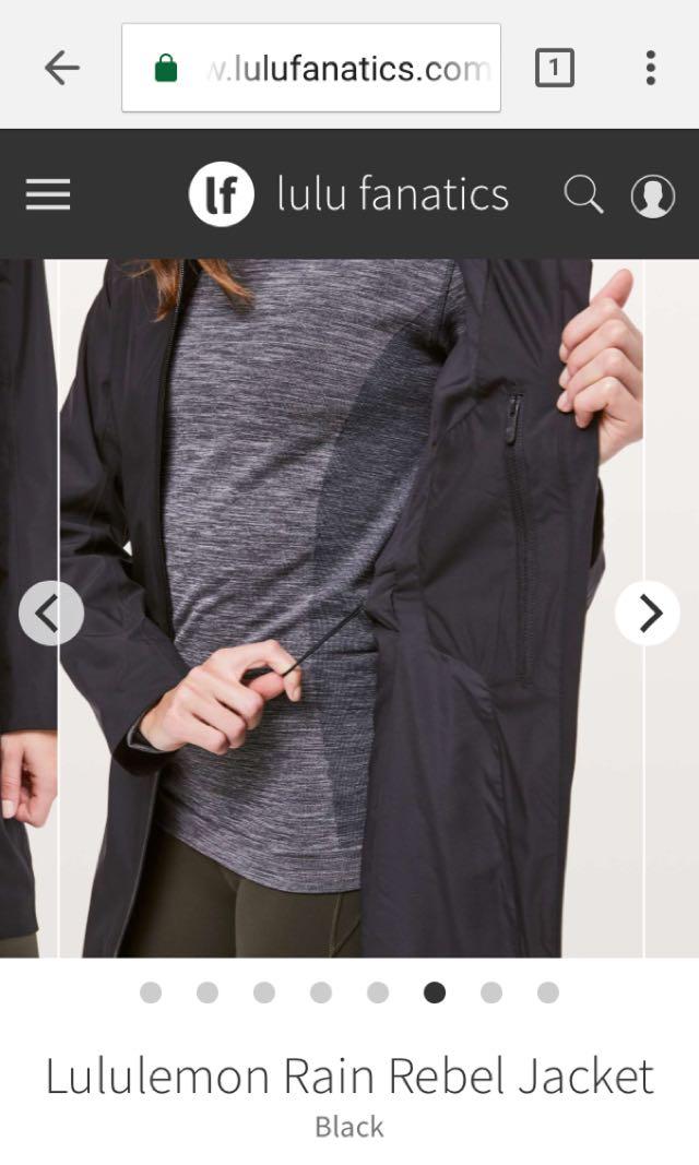 Lululemon Rain Rebel Jacket - Capture Blue - lulu fanatics