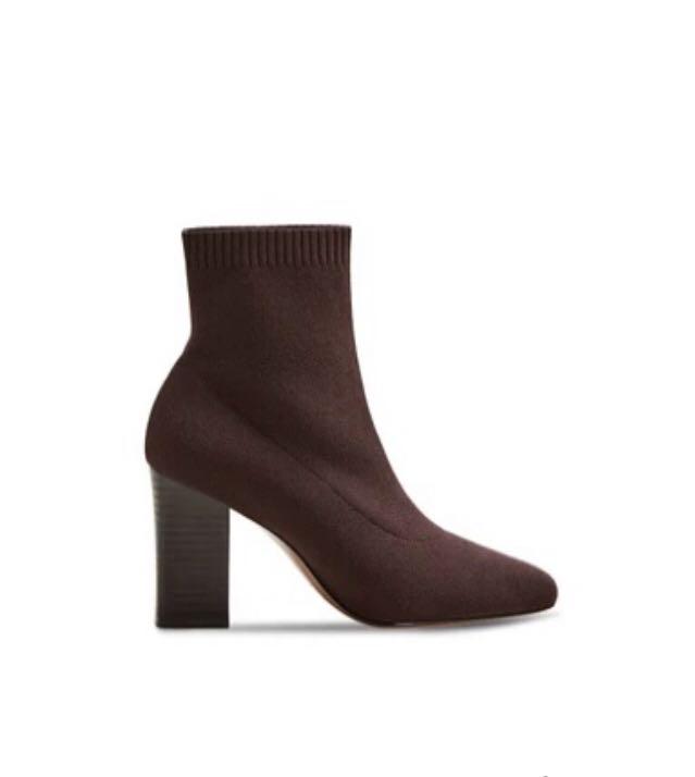 Heel sock boots on sale mango