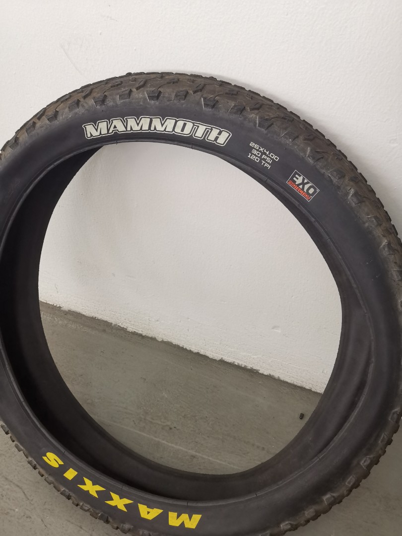 Maxxis mammoth 26x4.0 fatbike tire Sports Equipment Bicycles