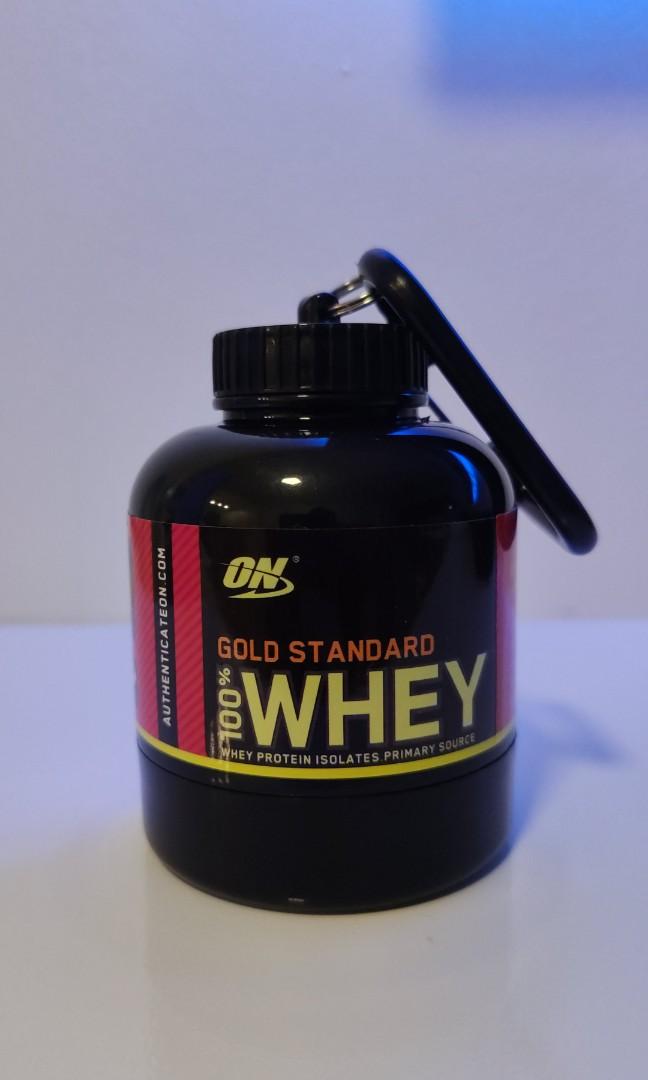 Mini Whey Protein Powder Container, Sports Equipment, Exercise