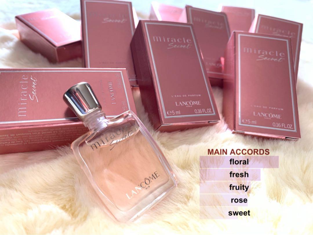100 Original Lancome Miracle Secret Perfume Miniature 5ml Health Beauty Perfumes Nail Care Others On Carousell