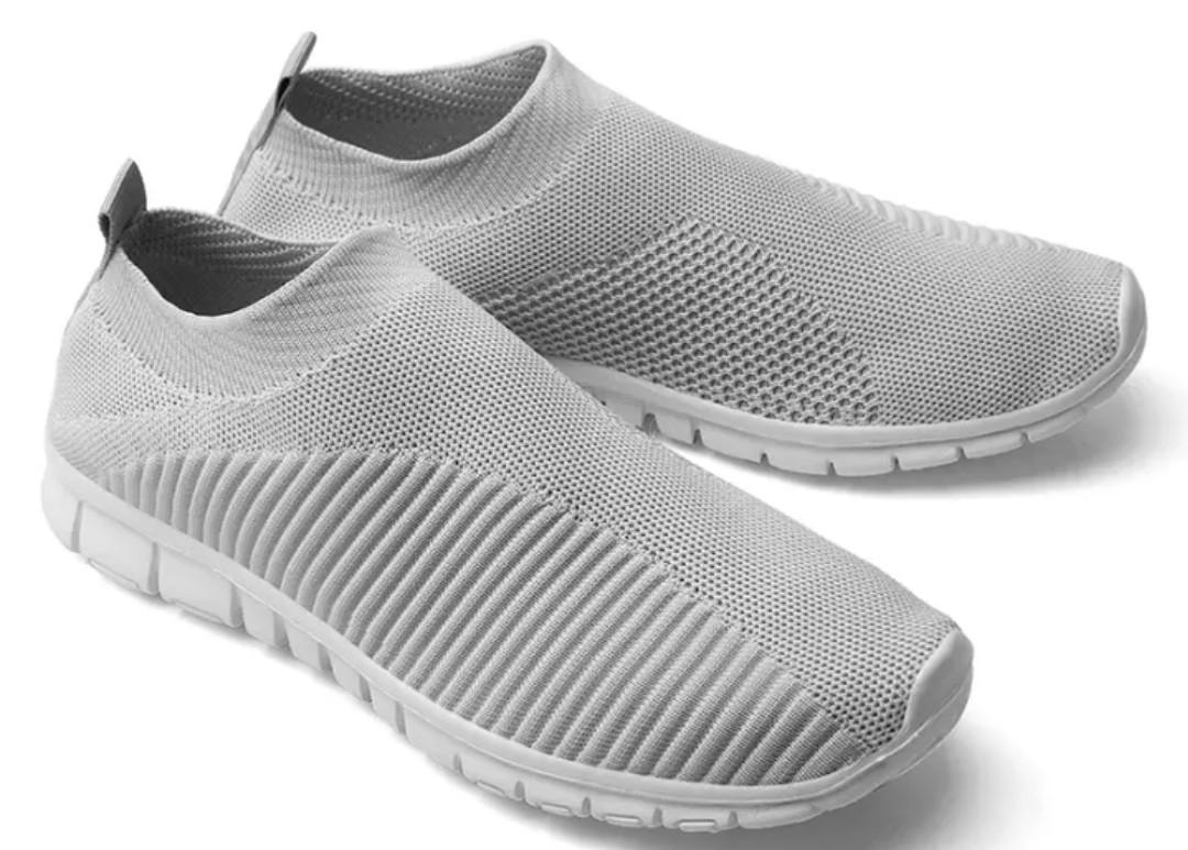 mens mesh slip on sneakers