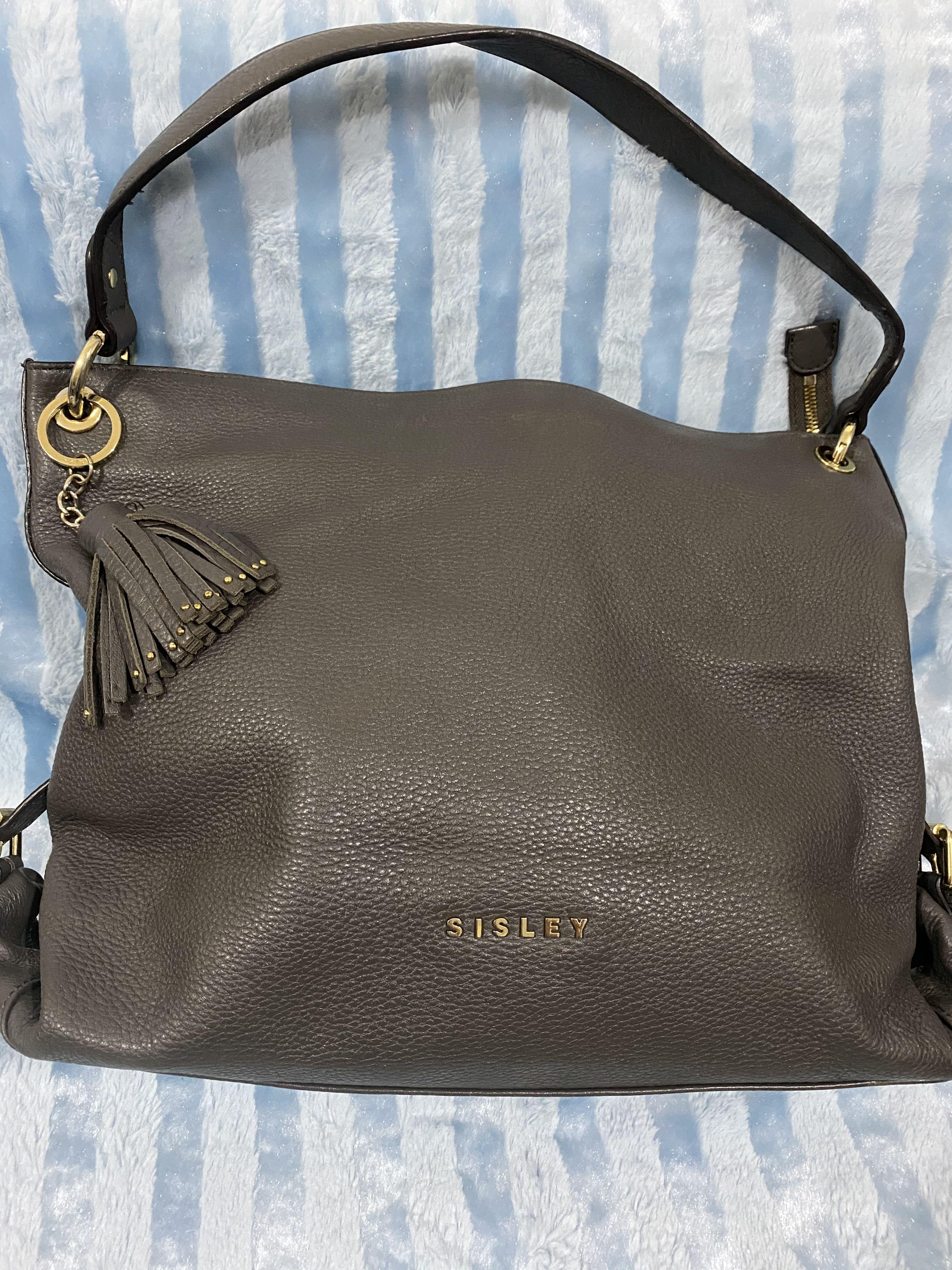 Original Sisley Gray Shoulder Bag (Category: Shoulder Bags) located in Quezon City. Submitted by seriliz (Listing ID 1035498553, Image 1). Description: Preloved Authentic Sisley Shoulder Bag - gold hardware - preloved - soft leather but no cracks .
