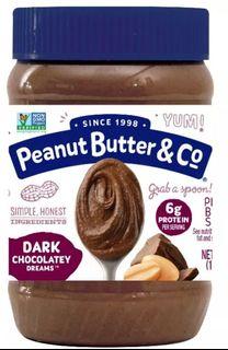 Peanut Butter & Co. Peanut Butter Spread Dark Chocolate 16oz (1lb) 454g -Non GMO, Vegan, All Natural