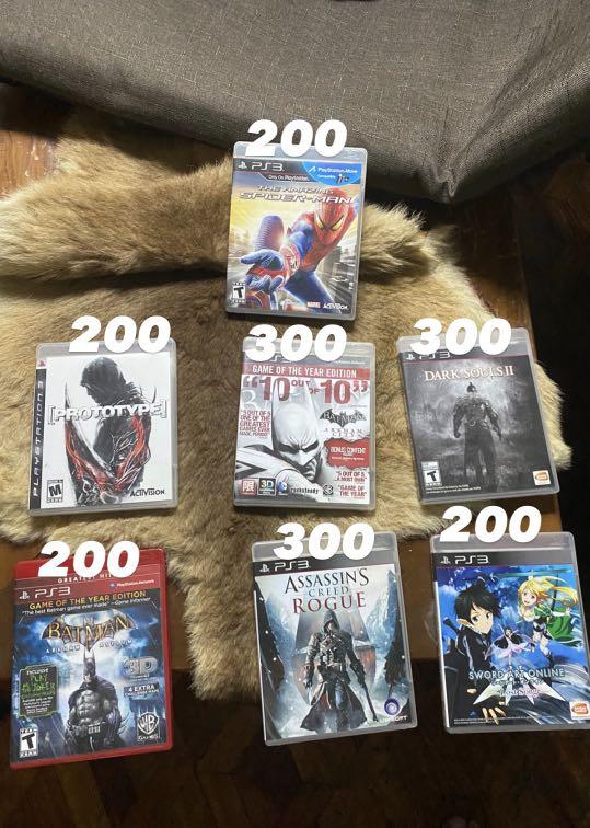 PS4 Games and PS3 Games (Category: PlayStation) located in Pasig City. Submitted by jonddddd (Listing ID 1035519942, Image 2). Description: PS4 Games Fallout 4 - Php 500 Resident Evil 7 - Php 800 Battlefront - Php 500 Battlefield 1 - Php 500 Tekken 7 - Php 1000 Farcry Primal - Php 500 PS3 Amazing Spiderman - Php 200 Prototype 1 - Php 200 Batman Arkham City GOTY - Php 300 Dark Souls 2 - Php 300 Batman Arkham Asylum - Php 200 Assassins Creed Rogue 