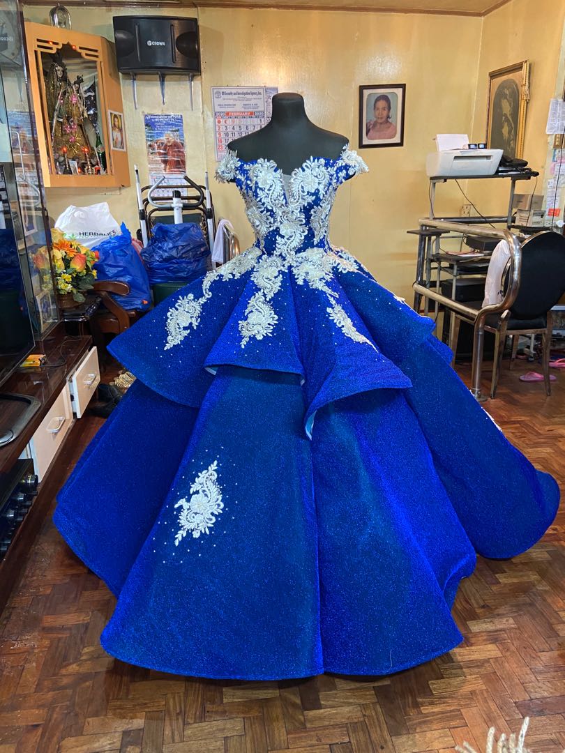 Royal Blue elegant Ball Gown for Prom ...