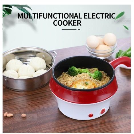 1.5L Mini Electric Cooking Pot Steaming Boiling Multifunctional