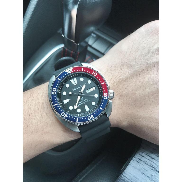 Seiko Prospex Pepsi Turtle Watch SRP779K1, Men's Fashion, Watches &  Accessories, Watches on Carousell