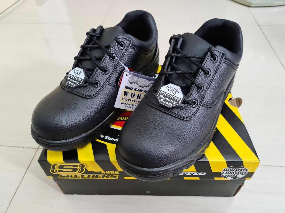 skechers memory foam safety shoes