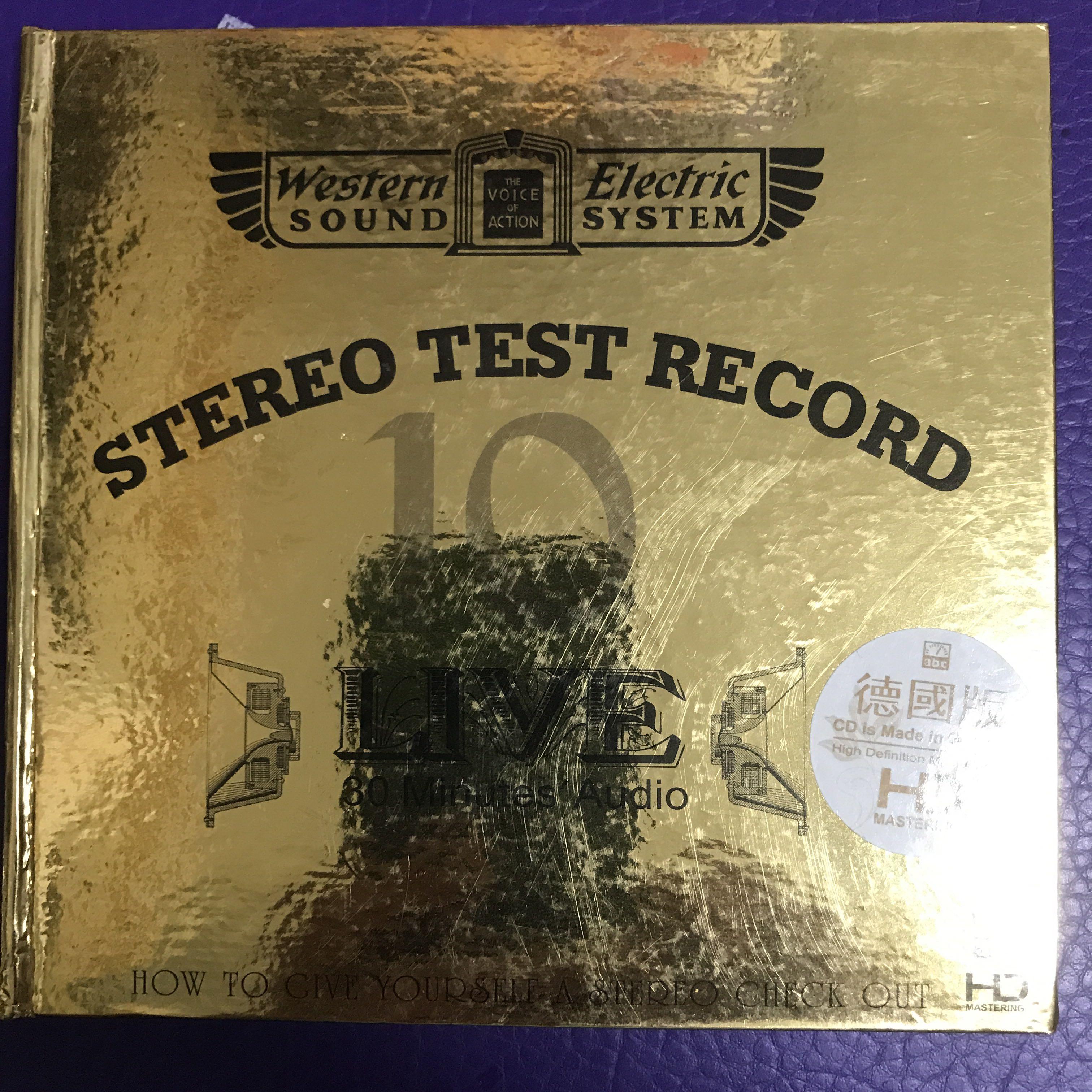 STEREO TEST RECORD CD LIVE 30 MINUTES AUDIO 齊件 德版 舊版(2010), 興趣及遊戲, 音樂 ...