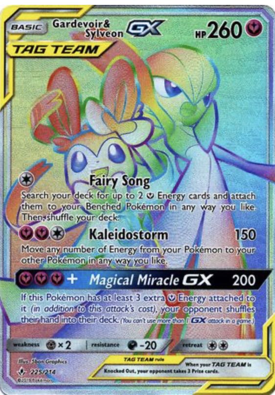 Team Gx Rainbow Rare Pokemon Hobbies Toys Toys Games On Carousell