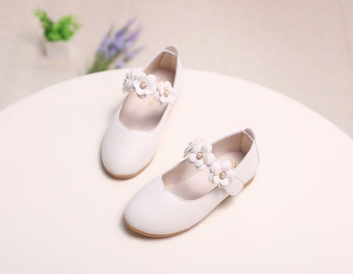 Girls cream shoes hotsell