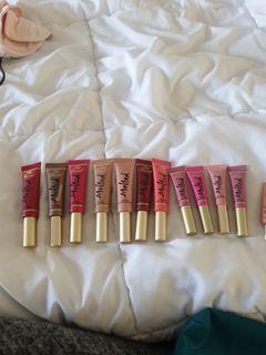 Too faced melted liquefied lipsticks x 11