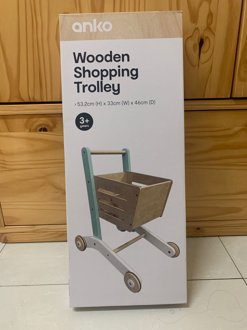 Wooden shopping trolley kmart cheap