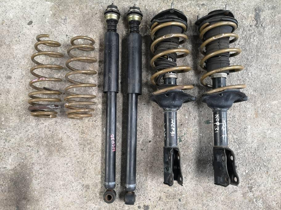 Toyota Vios Ncp42 Front Rear Absorber With Tein Sport Spring Auto Accessories On Carousell