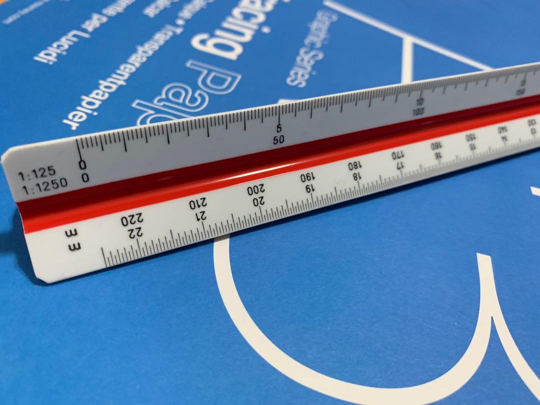 Stationery Triangular Scale Ruler Triangular Scale Ruler, Hobbies & Toys, Stationery & Craft, Stationery ...