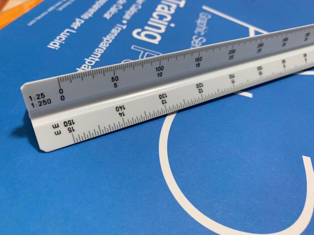 Stationery Triangular Scale Ruler Triangular Scale Ruler, Hobbies & Toys, Stationery & Craft, Stationery ...