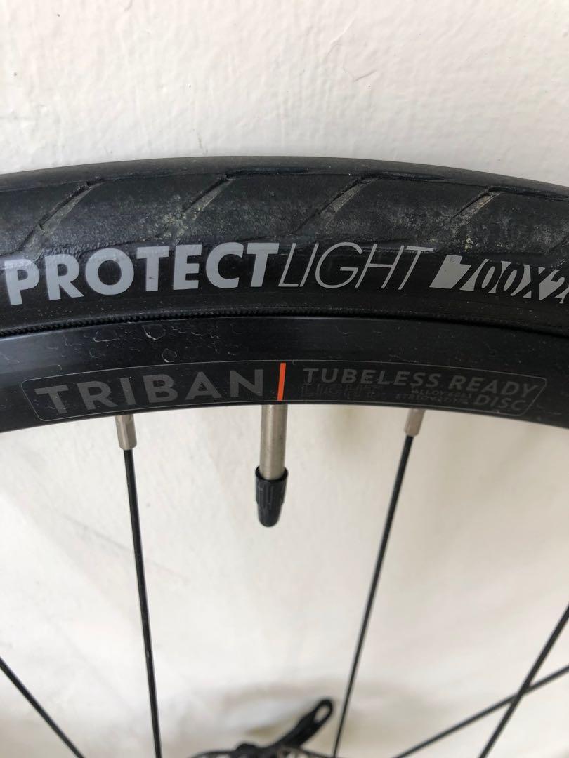 triban tubeless ready wheels