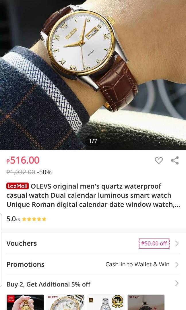 Watch for sale cheqper than lazada price Men s Fashion Watches Accessories Watches on Carousell