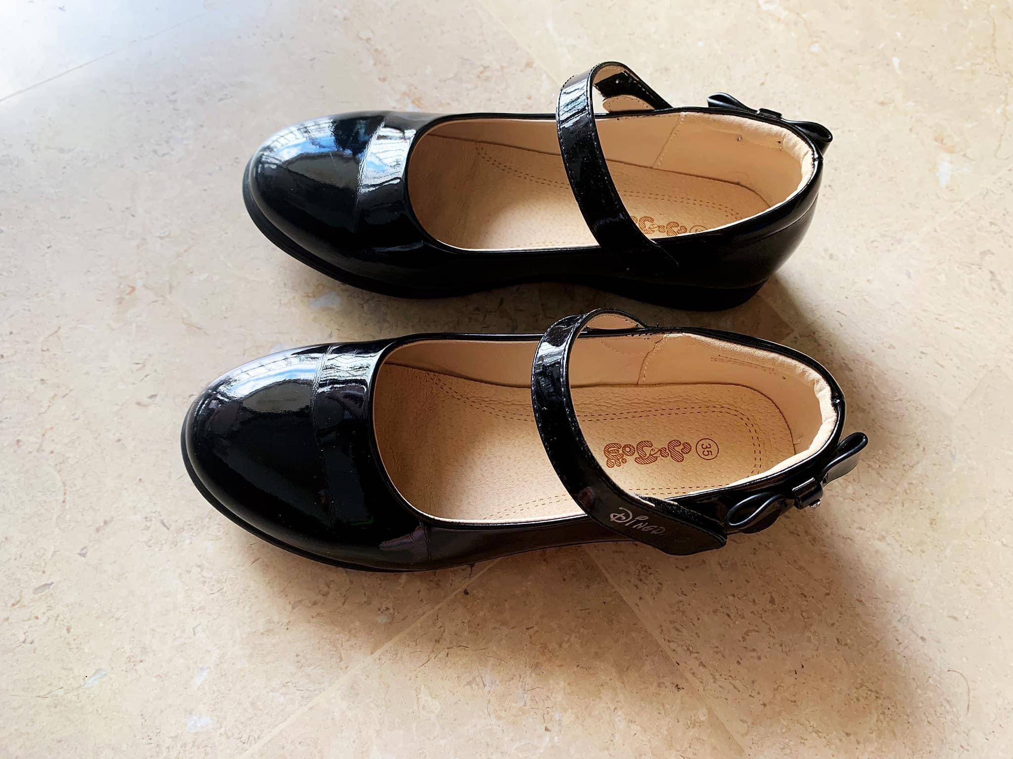 girls formal black shoes