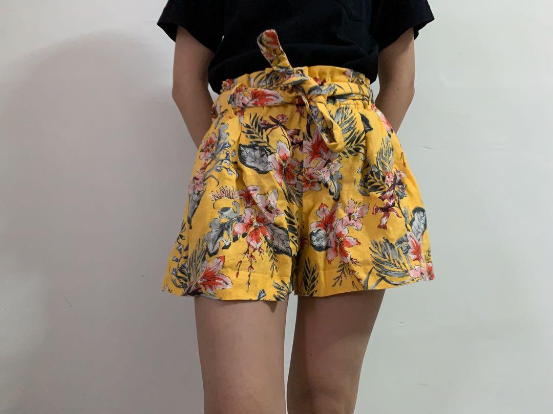 Zara printed shorts clearance
